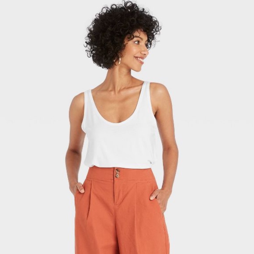 A New Day White Tank Top